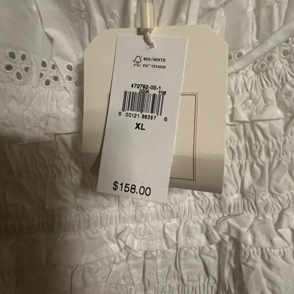Off white Gap Doen eyelet dress NWT - Picture 4 of 9